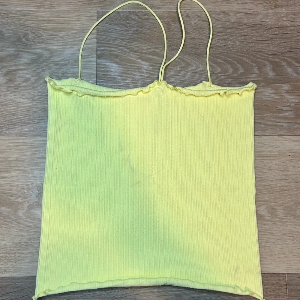 Free People Light Yellow Camisole Top